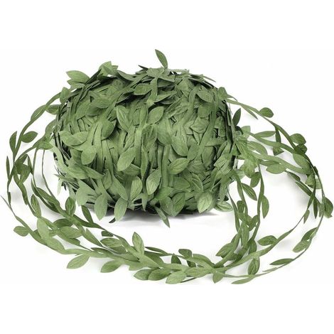 Viti artificiali, 262 piedi di foglie di vite finte, nastro di foglie verde oliva per decorazioni di matrimoni/feste/casa/giardino e ghirlande fai da te.