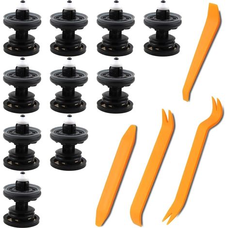 Clips de Fixation Voiture, Clips Voiture, 10 Pièces Agrafes Panneau de Porte, Compatible avec Tiguan Passat Polo A4, Remplace 6Q0868243 (1/5)