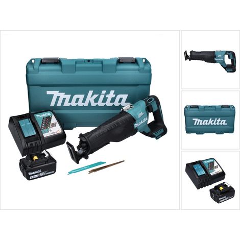 Makita DJR 187 RT1K Akku Reciprosäge 18 V Brushless + 1x Akku 5,0 Ah + Ladegerät + Koffer