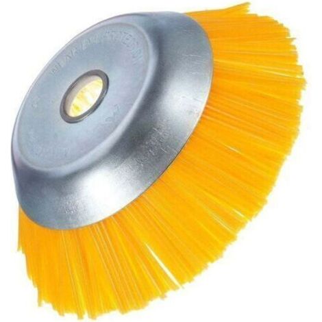 Nylon-Unkrautbürste – Universelle Rundbürste für Freischneider – Langlebiges Gartengerät – 200 mm x 25,4 mm (1/5)