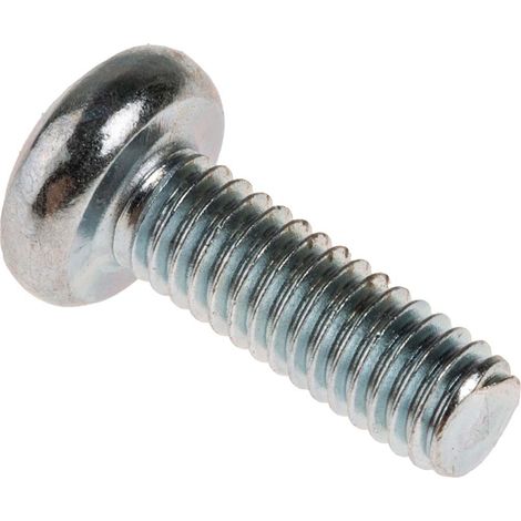 Vis à métaux RS PRO M4 à tête Cylindrique Pozidriv en Acier, 12mm ( Prix pour Sachet de 100 )