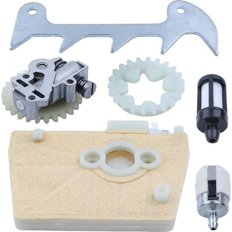 Kit pompe à huile, roue hélicoïdale, filtre à air et chien d'abattage, pour tronçonneuse Stihl Ms380 Ms381 038 038Av, 11191201607, 11191201607, 11196403200, 11196403200, 11276640500, 11276640500 (1/5)