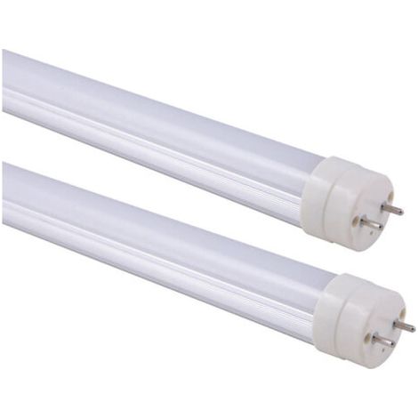 Tube Néon Led T8 15w 1500 Lmn Avec Couvercle Mat 90cm Lumière Blanche