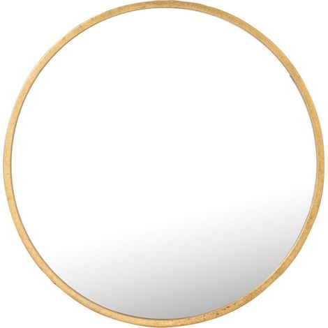 Miroir Mural en Métal Design "Mona" 50cm Or (1/4)