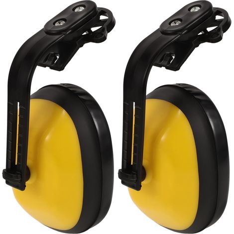 Cache-oreilles de Protection Auditive de Sécurité Jaune, Isolation Phonique Légère en Abs et Mousse, pour Usage Industriel et Chantier (1/5)