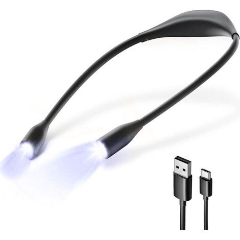Rechargeable Neck Reading Light - 3 modes - USB-C - Flexible (1/4)
