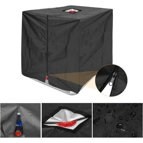 Bâche De Réservoir d'eau, Bâche Couverture Réservoir IBC, Bache pour Cuve 1000L IBC, Housse Imperméable pour Parasol IBC avec [836] (1/4)