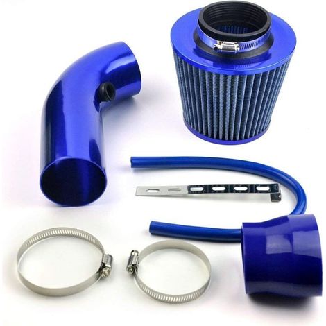 Filtro de aire universal de aluminio – 76 mm – para motores de gasolina y diésel, fácil instalación, alto rendimiento. (1/5)