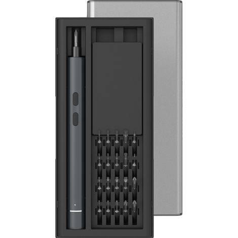 Destornillador eléctrico de precisión 25 en 1, 20 puntas, recargable, con luces LED, para teléfonos, relojes, joyas y ordenadores. (1/5)