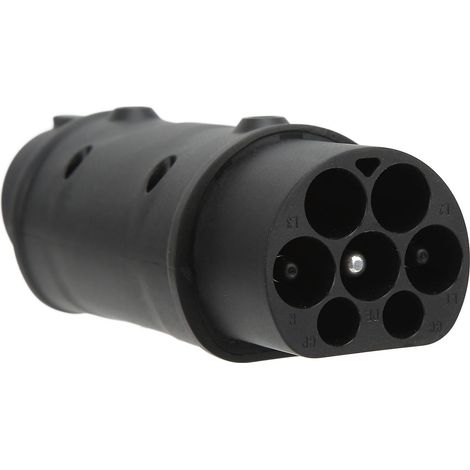 Connecteur de chargeur pour véhicules à énergies nouvelles de type 2 vers type 1, ignifugé UL94V0, 16 A, 32 A, 230 V, universel (1/5)