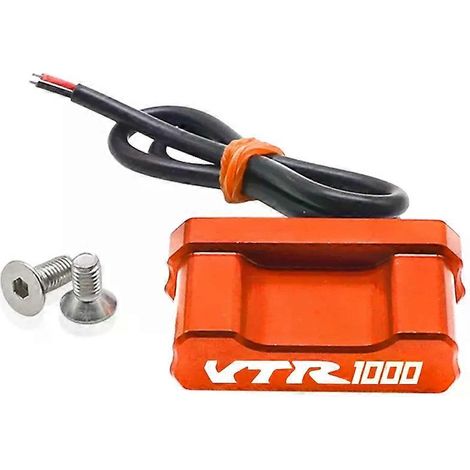 Support de plaque d'immatriculation pour Honda VTR1000F Firestorm (1998-2007) - Cadre de plaque d'immatriculation avec feu clignotant LED orange (1/4)