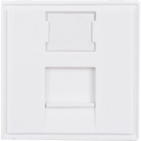 Protection Prise - 45 x 45 mm - Blanc - En Plastique - Pour Sécuriser Prises Électriques - 1 Pièce