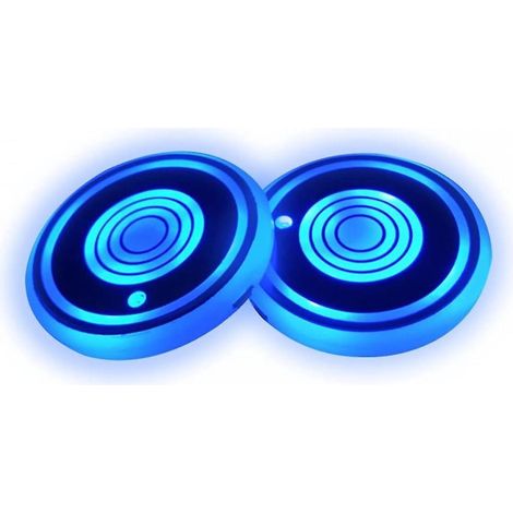 lot De 2 Porte-gobelets Led De Voiture,support De Gobelet Led Pour Voiture,7 Couleurs,chargement Usb,pour Voiture,suv,camping-car,camion (1/5)