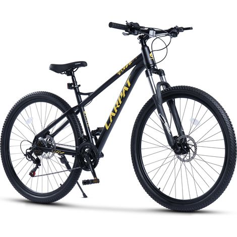 VTT 29 pouces avec 21 vitesses, en aluminium, 190 cm, pour maison et usage quotidien, cadre aluminium rigide, fourche à suspension