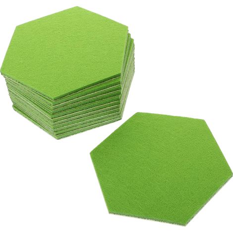 12pièces Carreaux Muraux Feutre Hexagonal Tableau Affichage Auto-adhésif Carreaux De Feutre Pour Mur Accessoires De Bureau à (1/5)