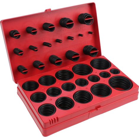 419 Pieces O-Rings Kit Nitrile Rubber, 3-50 mm Washers Seals, 32 Sizes O-Rings Sealing with Hooks, O-ring Gasket for Hydraulic Plumbing Taps (1/5)
