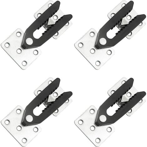BEBUSINGOTO Lot de 4 connecteurs sectionnels pour canapé en acier pour canapé (1/5)