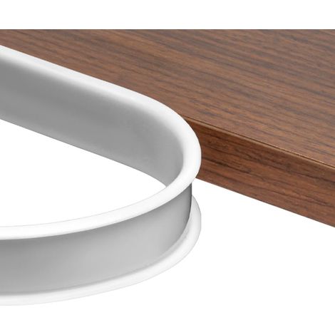 Bande de Chant en U 2m x 20mm - Protection Bébé Flexible TPE, Autocollant Anti-Choc pour Meubles, Table, Coins (Blanc)