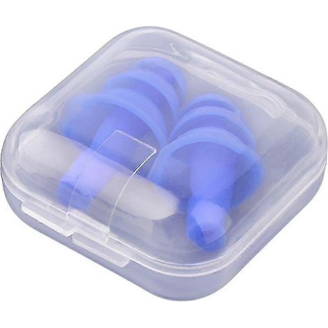 Paire de bouchons d'oreille en silicone anti-bruit et anti-ronflement pour étudier (1/4)