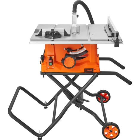 Scie circulaire de table 4800 tr/min - Scie de table 1800 W - 85 mm à 90° - Section transversale 55 mm à 45° - Butée d'angle - 60 °C / 60 °C - Idéal pour la coupe du bois et les projets de (1/5)