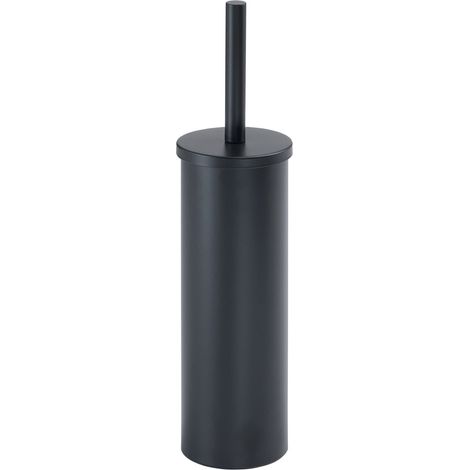 Scopino Wc Da Terra Nero Opaco In Acciaio Inox  Tahiti