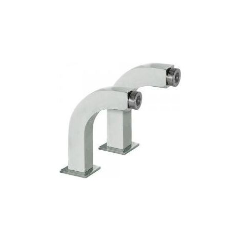 Adaptateur coudé baignoire/douche 2 unités avec silencieux - TRES 29987002 (1/4)