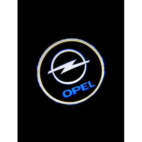 (Pour logo Opel) Lampe de bienvenue LED pour portière de voiture, projecteur, accessoires auto compatibles avec Opel Astra H, G, J, Insignia, Zafira B, Corsa D, Vectra C, Antara, Vivaro. Éclairage aut (1/5)