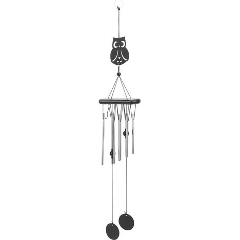 Carillon à Vent Hibou Décoratif pour Jardin - Résistant aux Intempéries, Cadeau Original (1/5)
