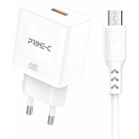 Kit de charge Micro USB simple U, 2,4 A, 1 mètre, prise européenne. (1/2)