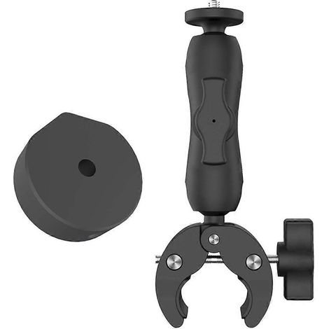 Pour mini collier de serrage pour tube rond, support en alliage d'aluminium noir (1/5)