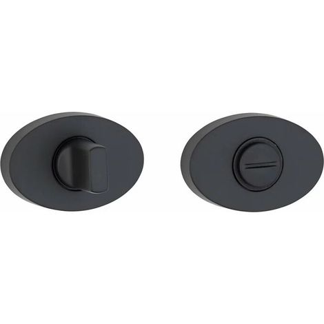 Paire de rosaces GRAN PRIX, condamnation, alu noir mat - (1/2)