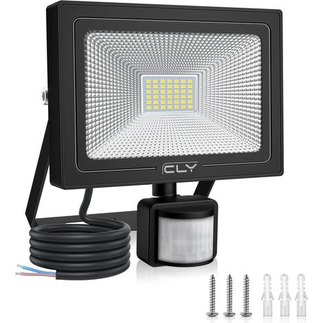 Projecteur Extérieur LED avec Détecteur de Mouvement 35W, 3000LM Spot LED Extérieur Blanc Froid Éclairage Exterieur avec Detecteur 6500K Lampe LED Détecteur de Mouvement IP66 pour Garage, Jardin (1/5)