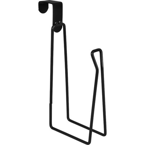 Distributeur Papier Toilette pour Plusieurs Rouleaux, Design Simple et Moderne en Fer Noir, Grand Rangement pour Accessoires de Salle de Bain Compact (1/5)