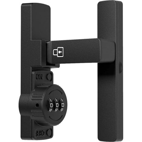 Serrure de porte coulissante à 90 degrés avec verrouillage par mot (1/5)