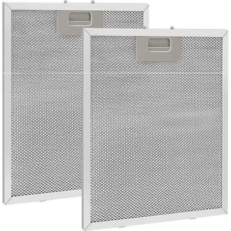 2 pièces Filtre à Graisse Métallique pour Hotte Aspirante 320x260mm,Filtre en Maille Accessoire Hotte Aspirante pour Hottes de Cuisine (1/4)