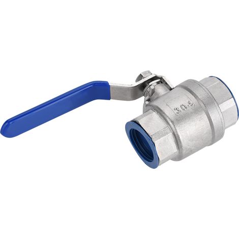 Zweiteiliges Kugelventil mit vollem Durchgang, Innengewinde, Edelstahl 304, 3/4" NPT, 1000 WOG (1/5)