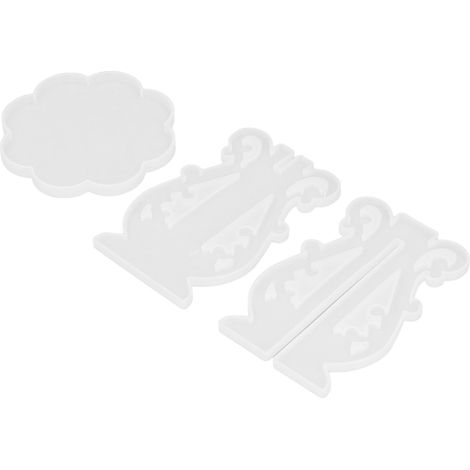 Moule en silicone pour DIY résine époxy, forme de branche irrégulière, support de pot de fleur, miroir de table style européen, moule 60-732 (1/5)