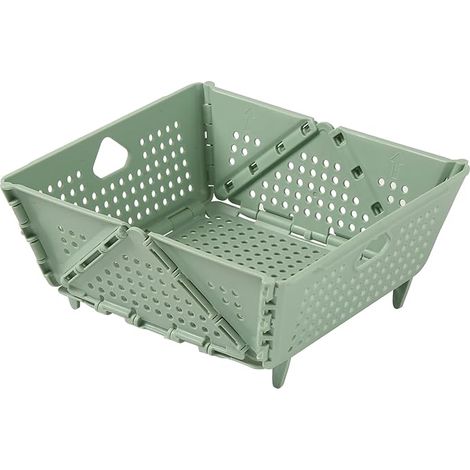 Passoires et égouttoirs pliables pour la cuisine, panier de rangement pliable en plastique, gain de place, sans BPA (1/5)