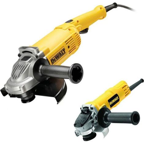 2 meuleuses Ø125mm (900W) et Ø230mm (2200W) DEWALT DWE492DUO2-QS (1/4)