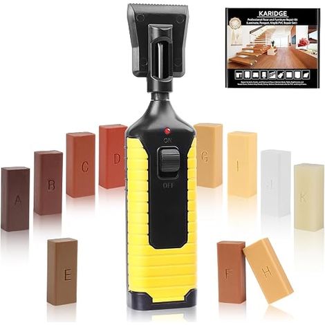 Wax Repair Kit Parquet, Laminate Repair Wood Flooring Wood Furniture Repair Kit Wax Melting Wax Hard Wax Scratch Repair for Parquet, Laminate, Vinyl Floor, Wood Furniture (1/5)