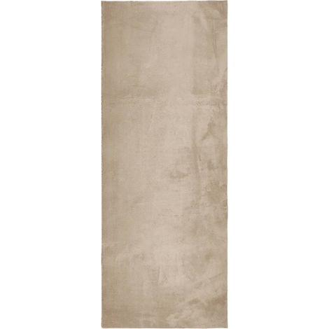 Tapis HUARTE à poils courts doux et lavable sable 80x200 (1/5)