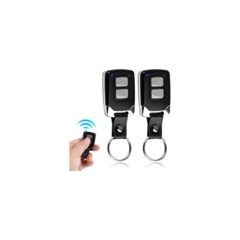 Control remoto para puerta de garaje de 2 piezas y 433 MHz, abridor de puerta de garaje de 2 canales, transmisor de control remoto universal de 433 MHz para puertas y barreras automáticas - Crezuo