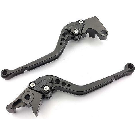 Convient aux motos Yamaha YZF R1 R6, anciens modèles, levier de frein, d'embrayage et de klaxon modifié en alliage d'aluminium (entièrement noir). (1/5)