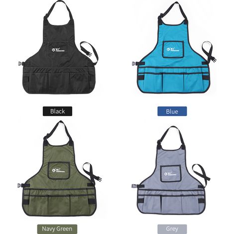 PENGGONG Tablier à outils de jardinage en toile imperméable avec poches, taille réglable, convient aux hommes et aux femmes (1/5)