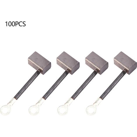 100 Pièces Balais de Charbon pour Moteur Pompe Eau Huile 12V 24V 48V, Compatibles J435A, Dimensions 9x8x14.5mm, Jeu de Balais Moteur Électrique (1/5)