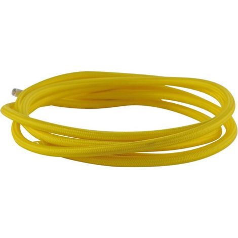 JustLight Textilkabel 1m 3-adrig gelb Leuchten