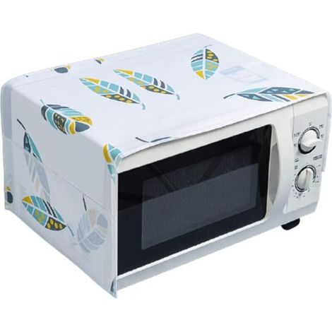 Housse Protection Four Micro-ondes - 85 cm - Matière PEVA Résistante Graisse et Poussière - Avec Poche de Rangement - 1 Pièce (1/3)