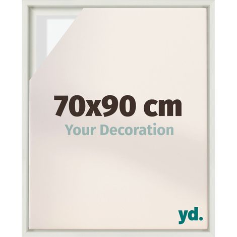 Your Decoration - Cadre flottant - Blanc Mat - Cadre en caisse américaine pour toile sur chassis - MDF - Lyon (1/5)