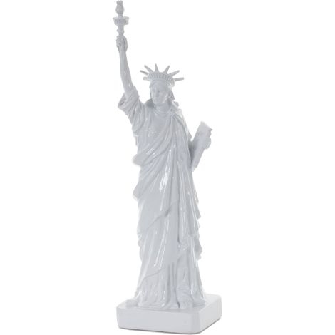 Figura Deco Estatua de la Libertad 40cm, Escultura Poliresina América Nueva York USA, Interior/Exterior