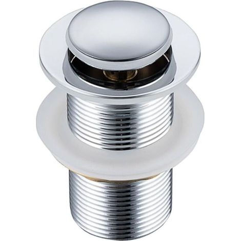 Bonde d'évier avec trop-plein, Bonde universelle avec clapet anti-retour pour lavabo, Bonde d'évier avec trop-plein (sans trou) (1/3)